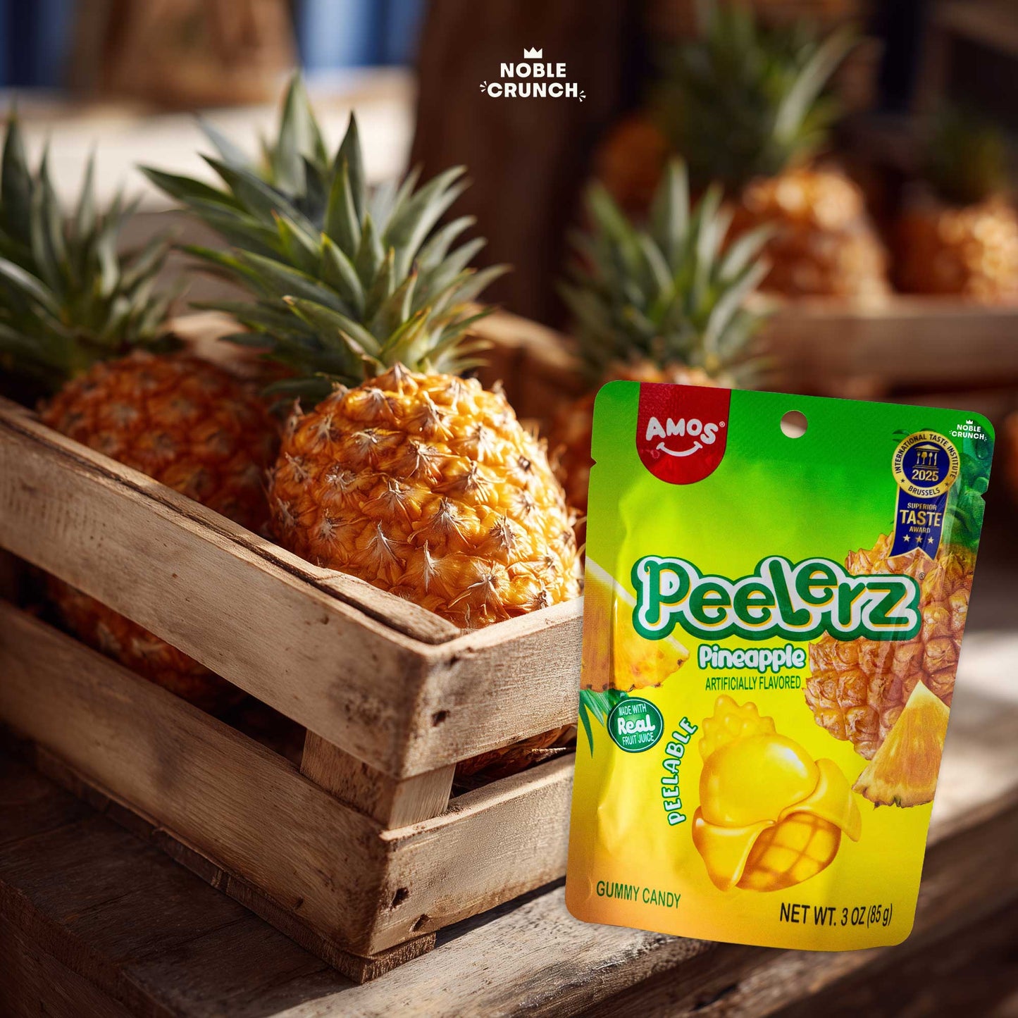 Peelerz Pineapple Peelable Gummy Candy 3oz