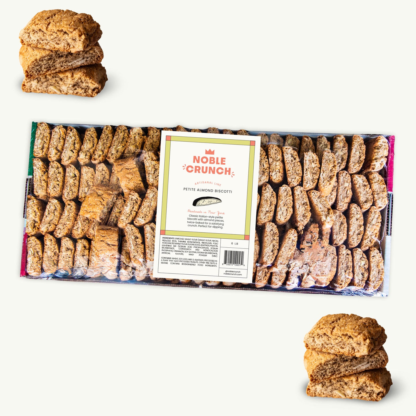 Petite Almond Biscotti Cookies