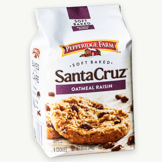 Pepperidge Santa Cruz Oatmeal Raisin Soft Baked Cookies 8.6oz 8ct