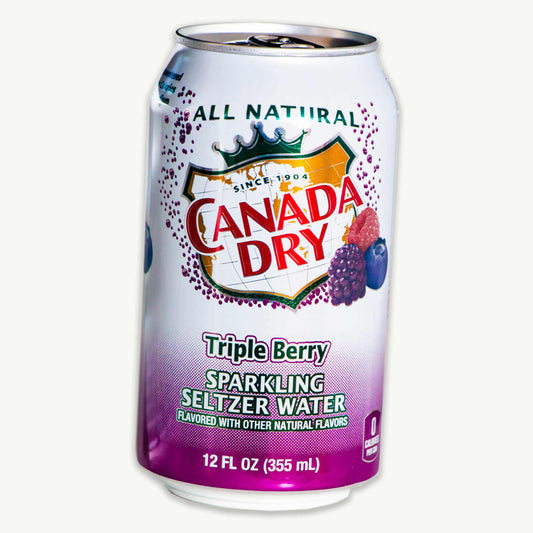 Canada Dry Triple Berry Sparkling Seltzer Water 12oz