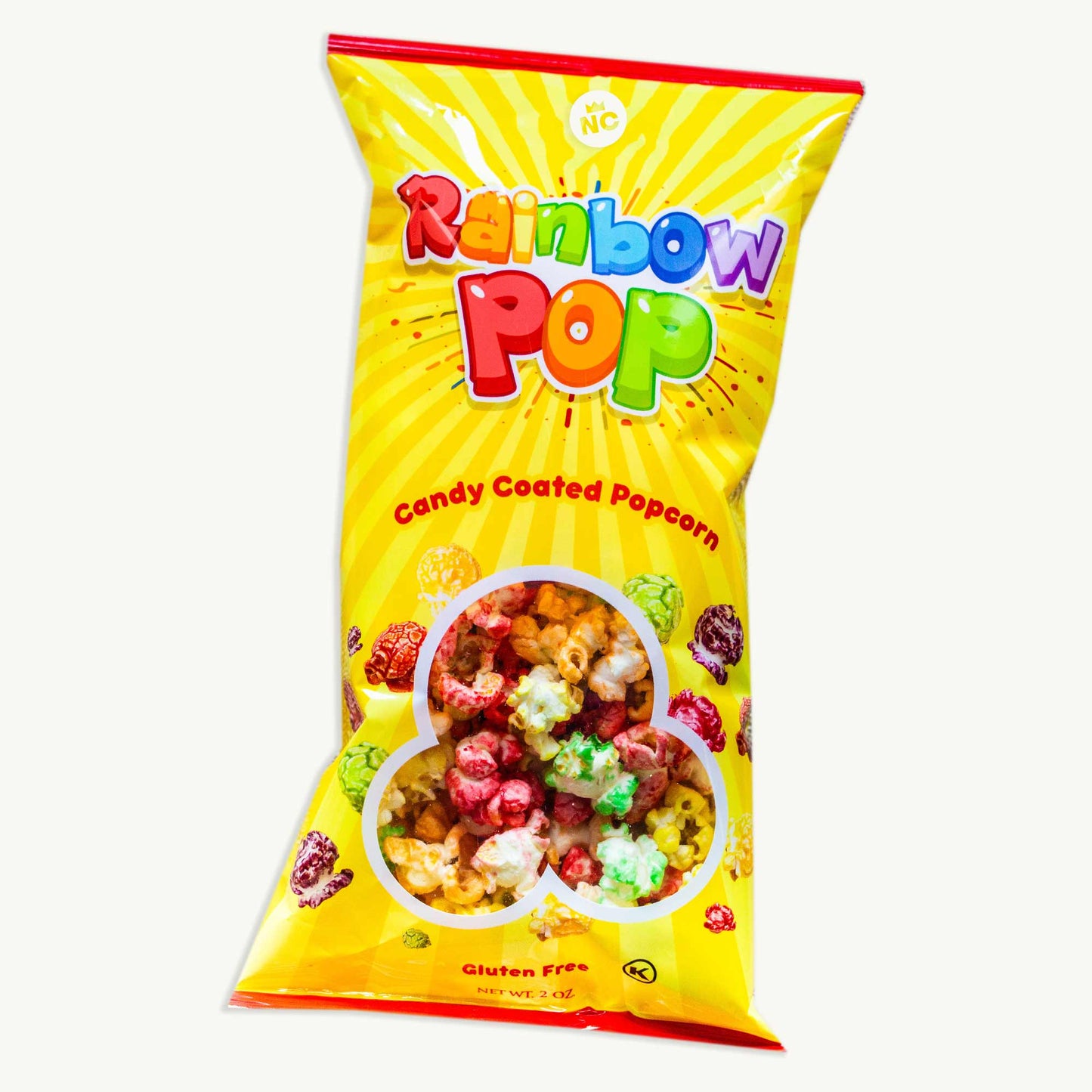 Candy Coated Rainbow Popcorn 2oz