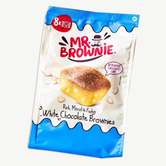 Mr Brownie White Chocolate Brownies 8ct