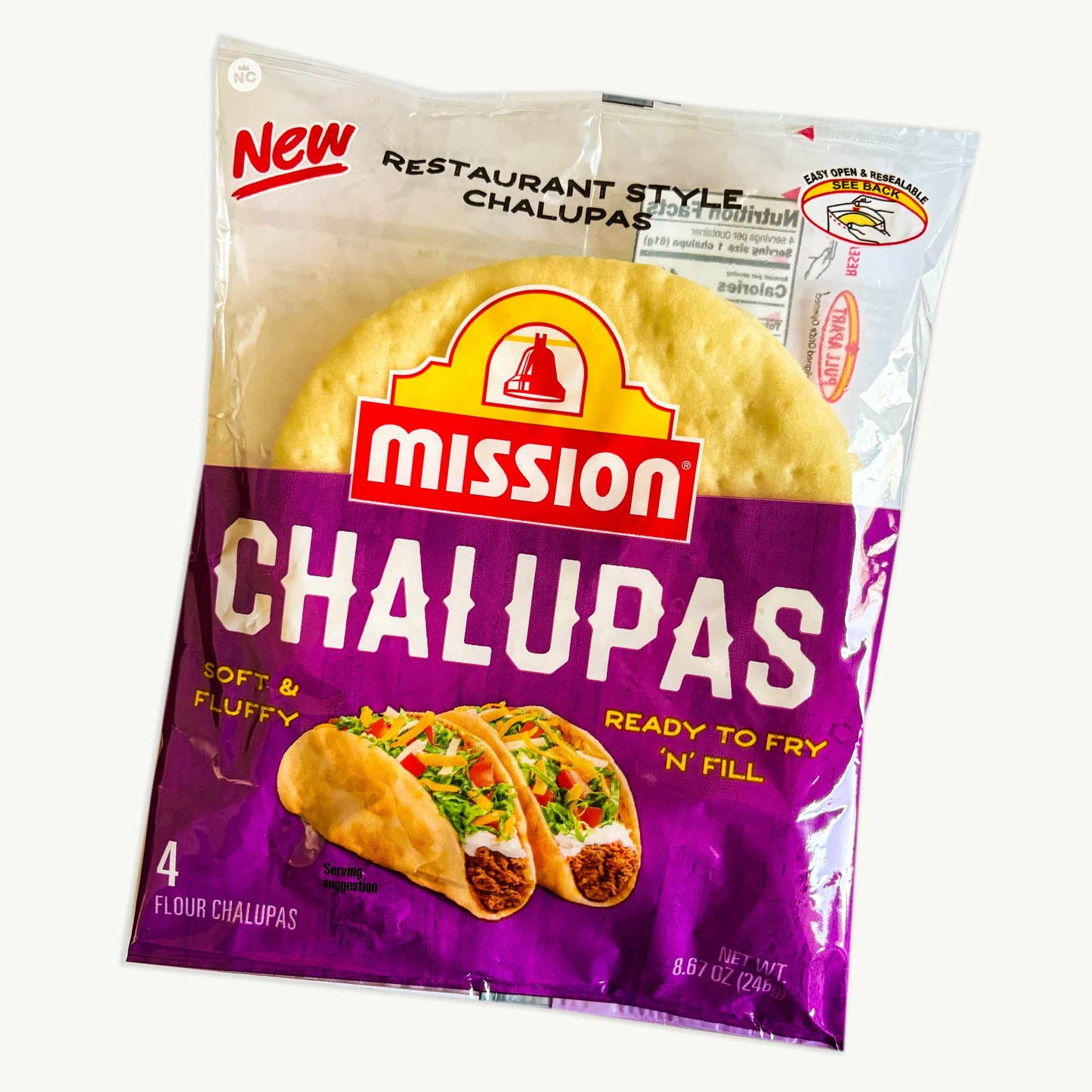 Mission Chalupas (2pks - 8ct) - Late July Jalapeno Lime Tortillas (7.8oz)