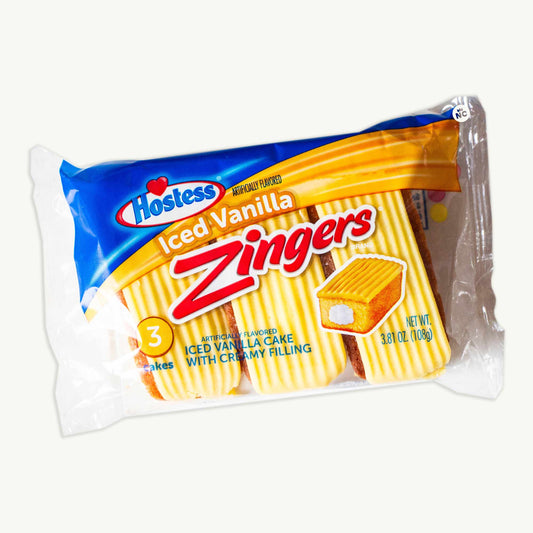 Hostess Iced Vanilla Zingers Single Serve 3ct