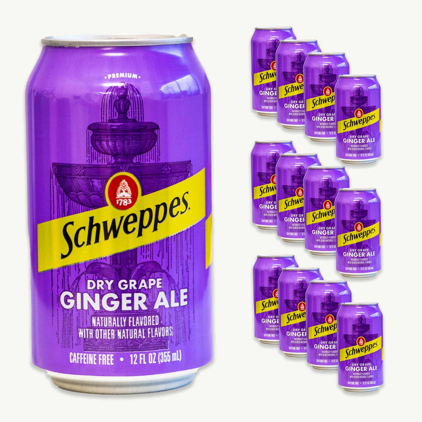 Schweppes Dry Grape Ginger Ale 12oz