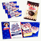 Little Debbie Red White Blue Cakes (40 cakes) - Mr Brownie Chocolate Brownies (8ct) - Gourmet Snack Bundle