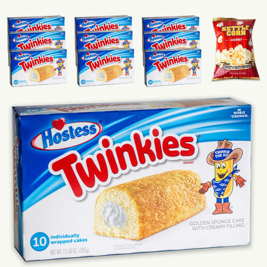 Hostess Twinkies (100 ct) - Sweet and Salty Kettle Popcorn