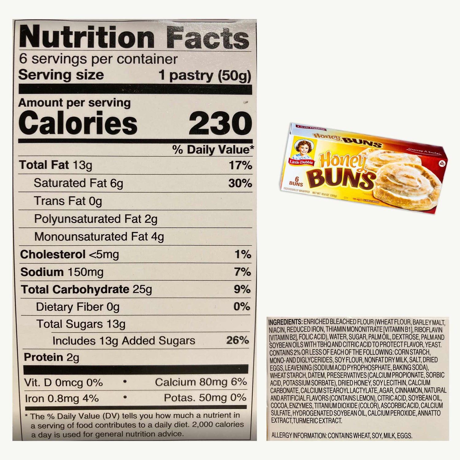 Little Debbie Honey Buns 6ct – Noble Crunch