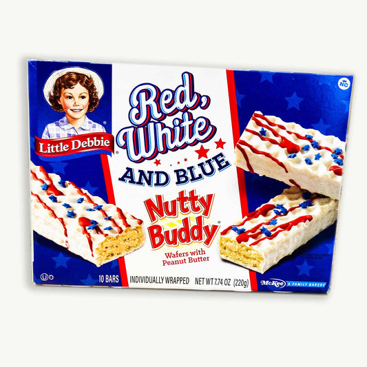 Little Debbie Red White Blue Nutty Buddy Bars 10ct