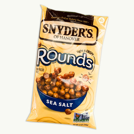 Snyder's Pretzel Sea Salt Rounds 12oz