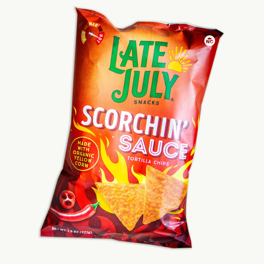 Late July Scorchin Sauce Tortilla Chips 7.8oz