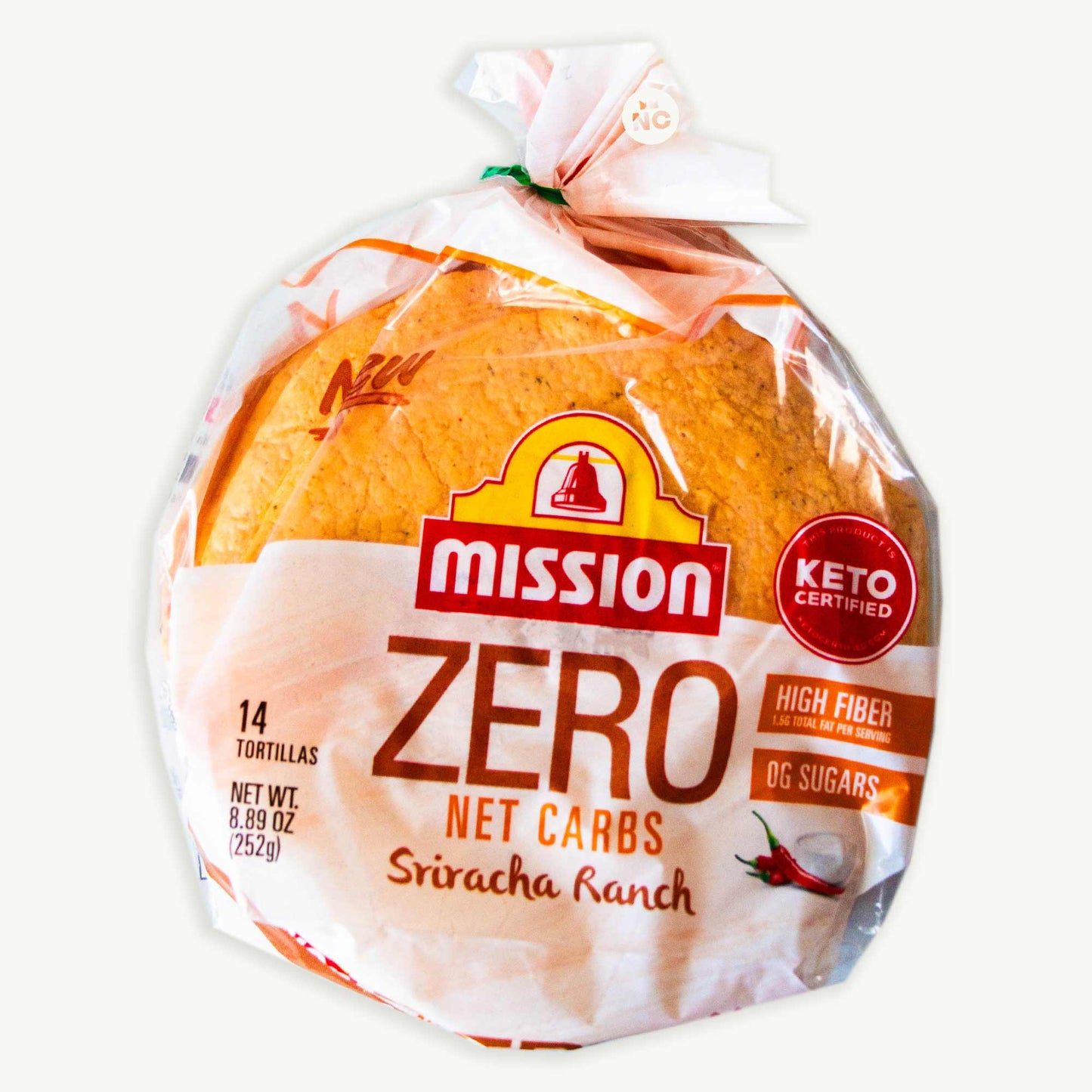 Mission Zero Net Carbs Sriracha Ranch Tortillas 14ct