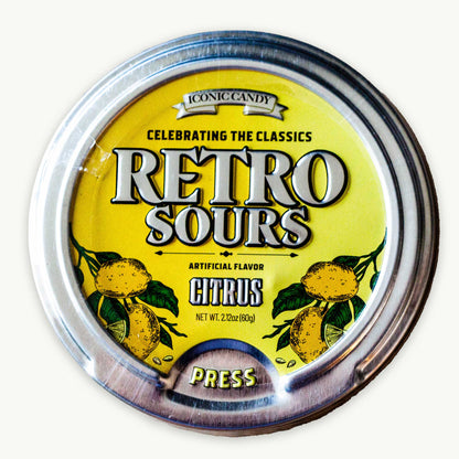 Retro Sours Citrus Fruit Candy 2.12oz