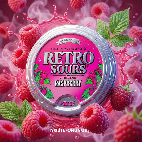 Retro Sours Raspberry Fruit Candy 2.12oz – Noble Crunch