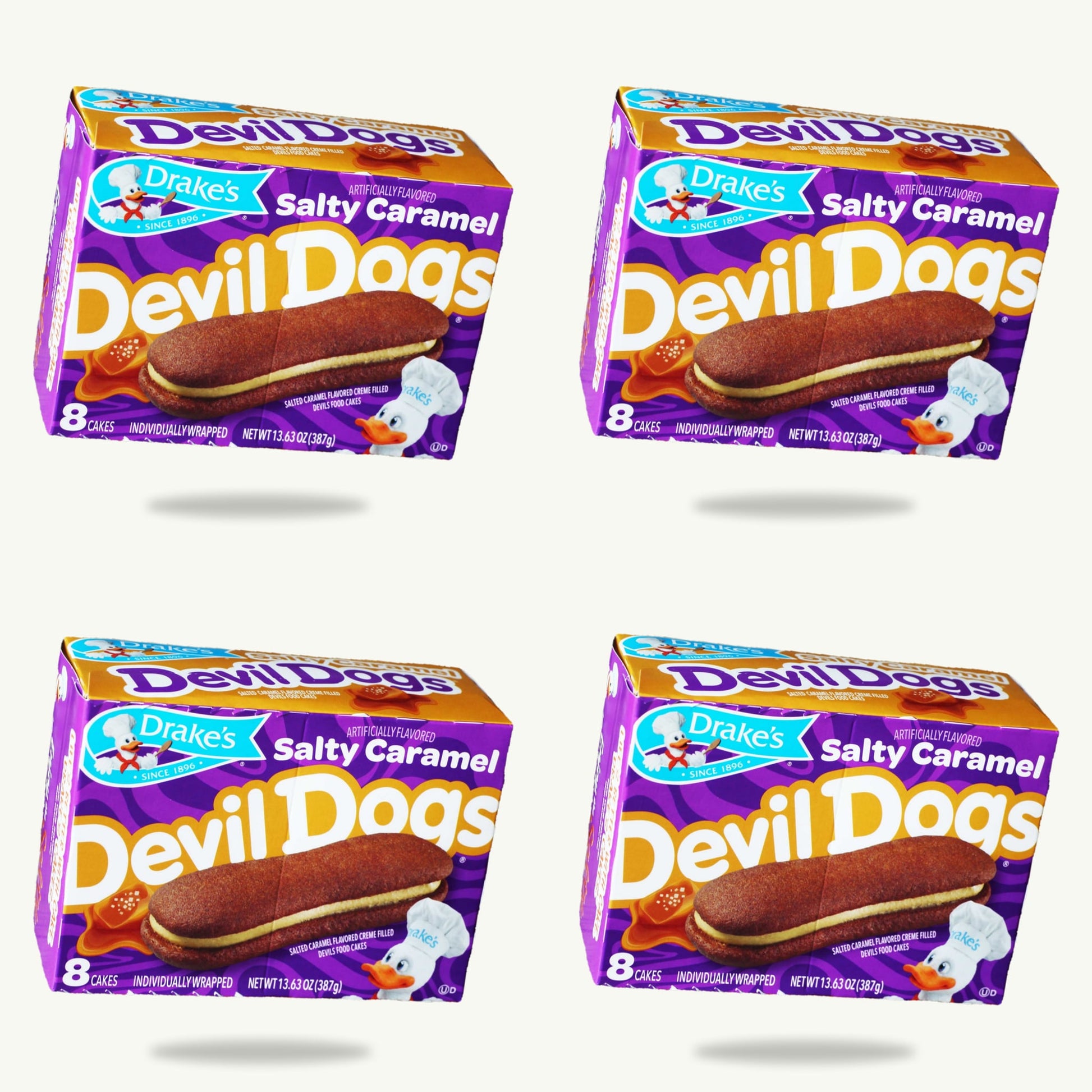 Drake's Salted Caramel Devil Dogs 13.63oz — 4-pack