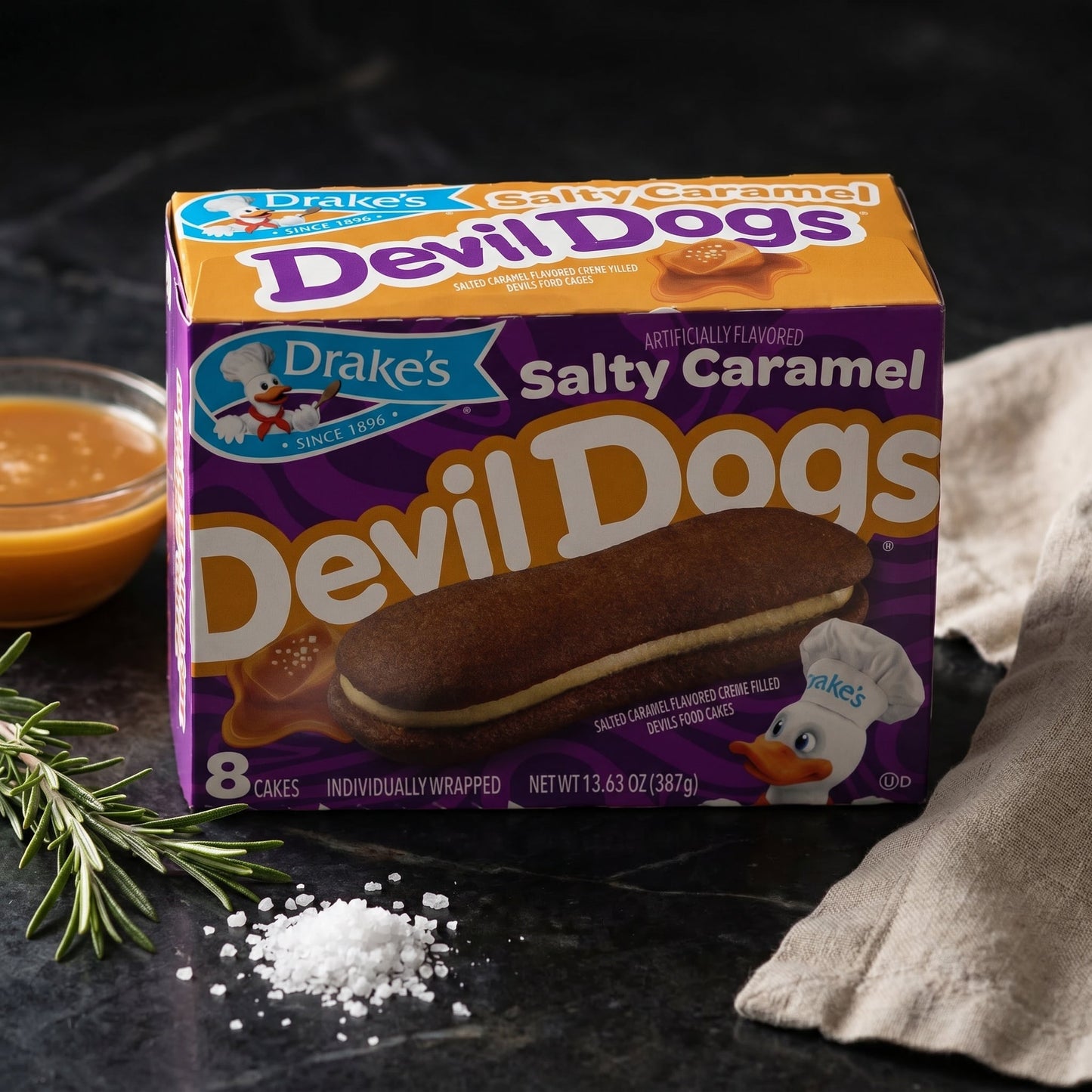 Drake's Salted Caramel Devil Dogs 13.63oz — fine scene