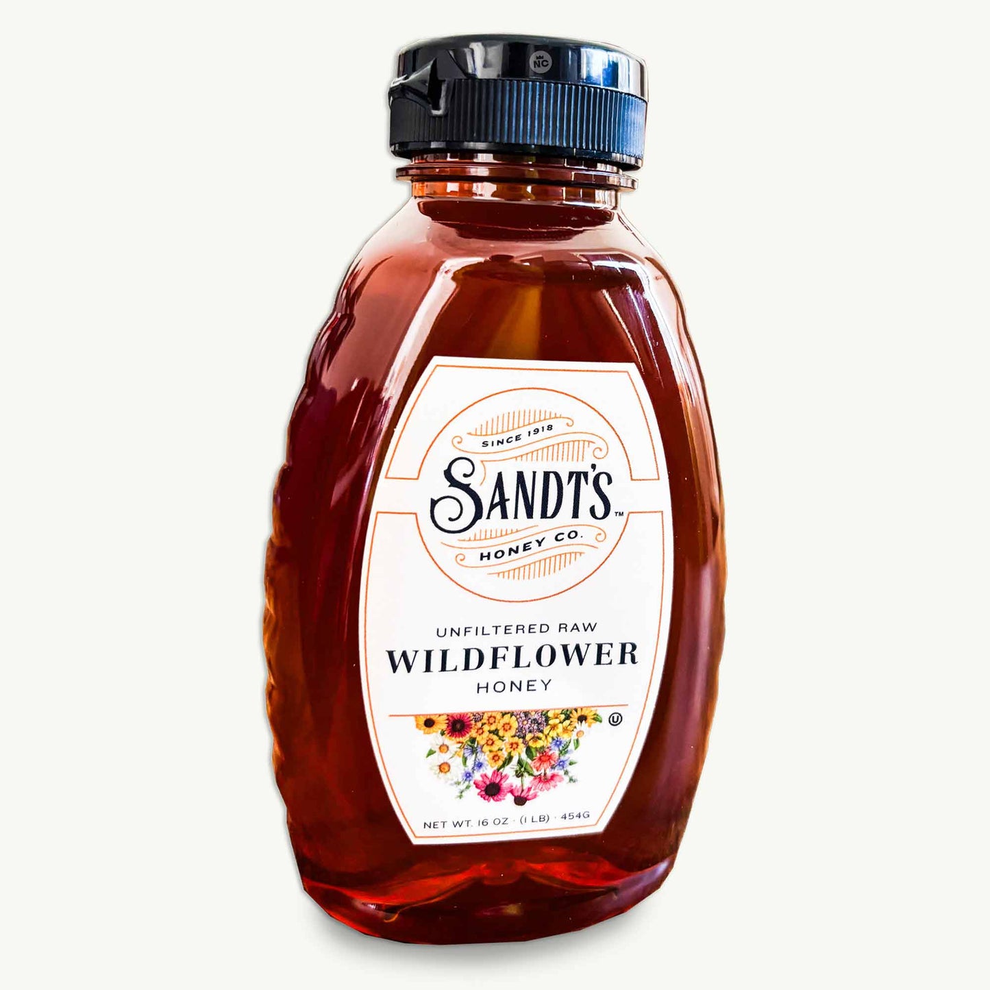 Sandt's Unfiltered Raw Wildflower Honey 16oz