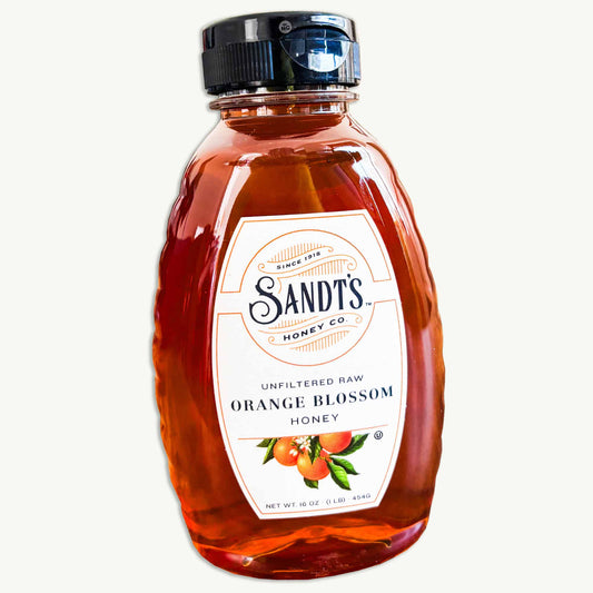 Sandt's Unfiltered Raw Orange Blossom Honey 16oz