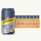 Schweppes Blueberry Peach Sparkling Seltzer Water 12oz