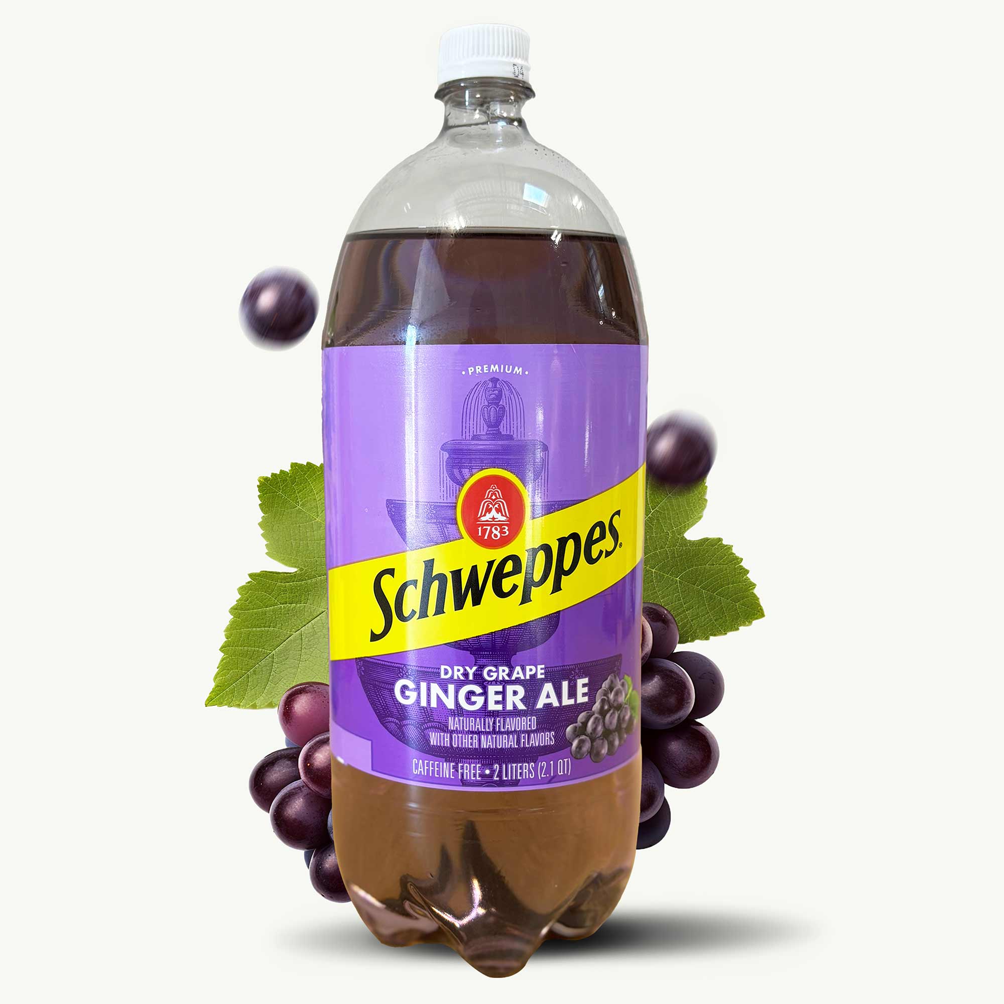 Schweppes Dry Grape Ginger Ale 2 Liters – Noble Crunch