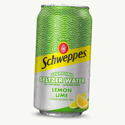 Schweppes Lemon Lime Sparkling Seltzer Water 12oz