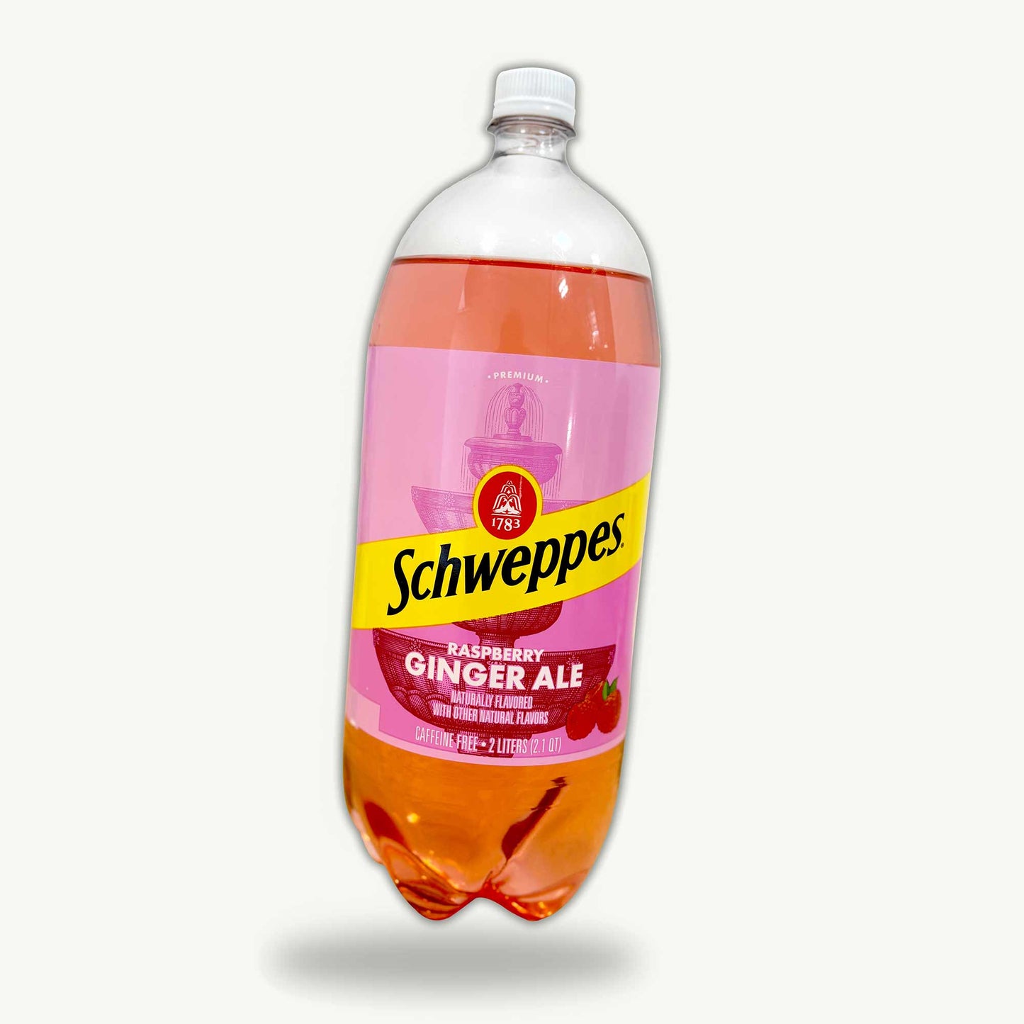 Schweppes Raspberry Ginger Ale Soda 2 Liters