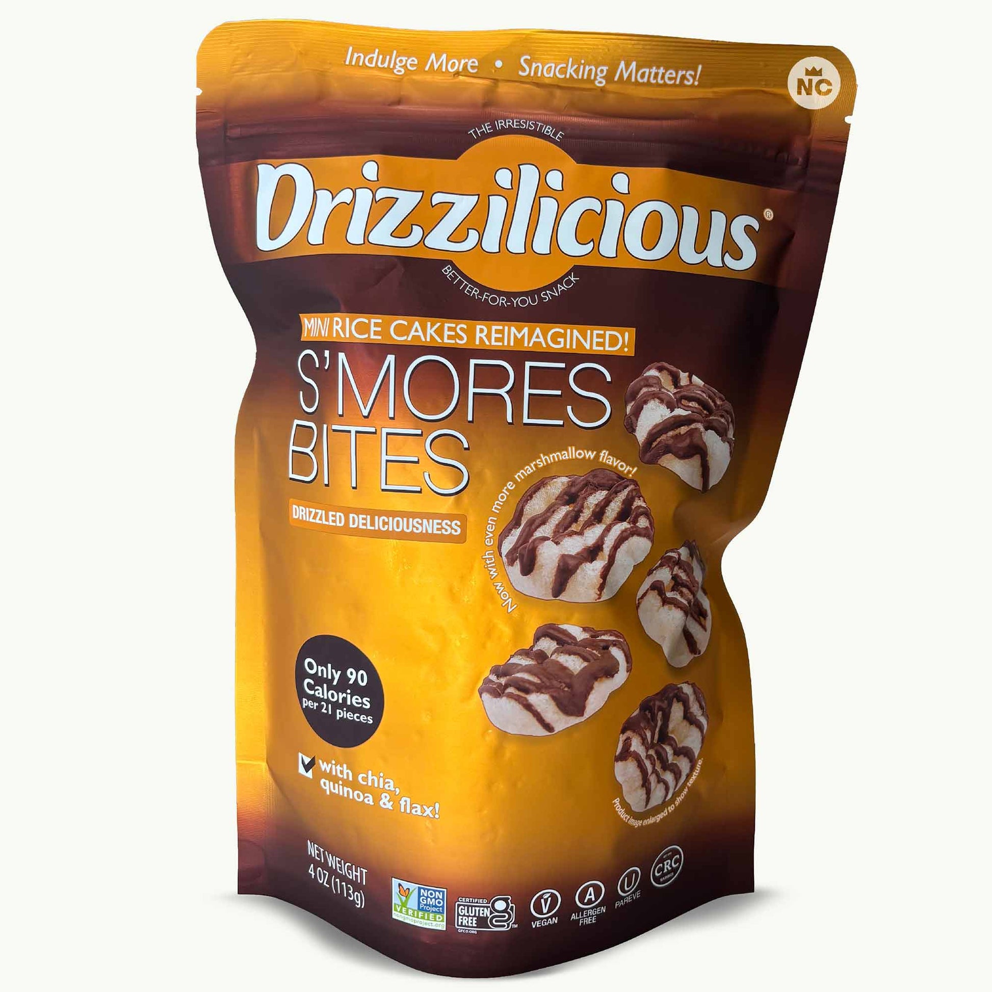 Drizzilicious Smores Bites Mini Rice Cakes 4oz – Noble Crunch