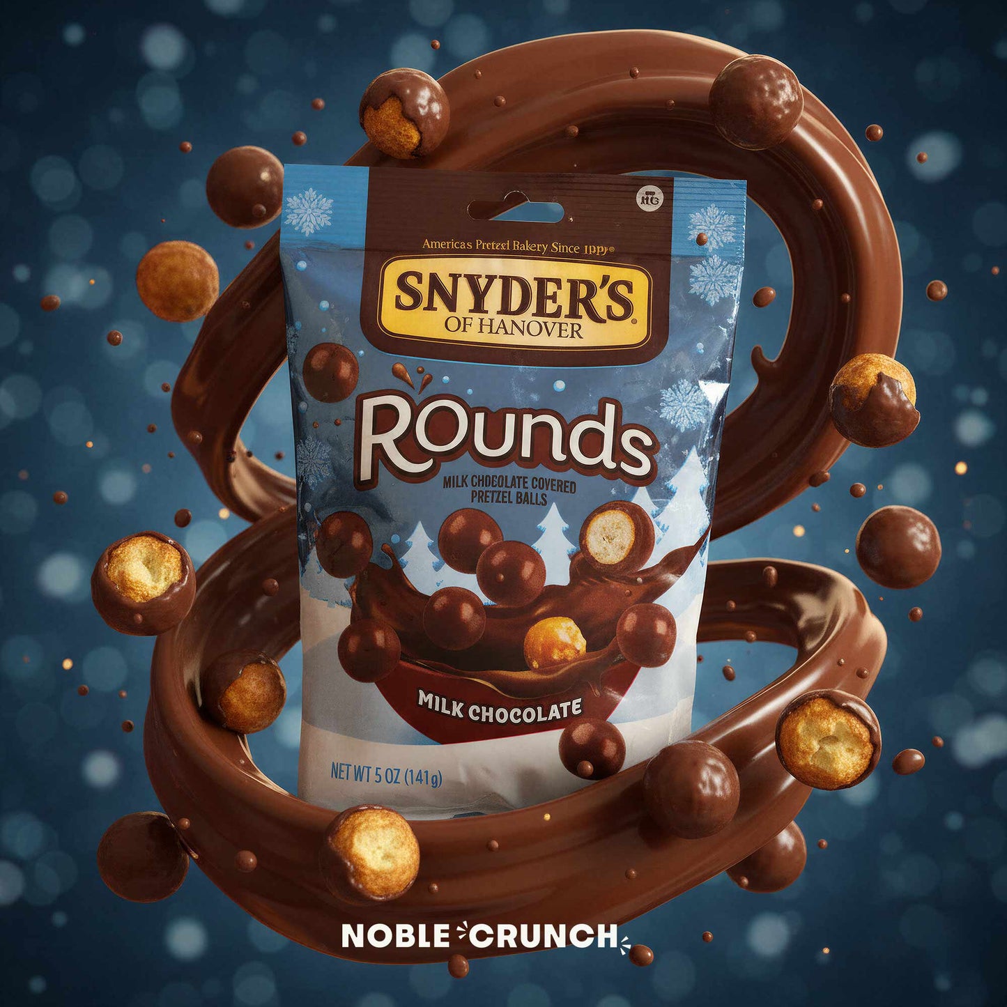Snyder's Rounds Christmas Chocolate Covered Pretzel Balls 5oz