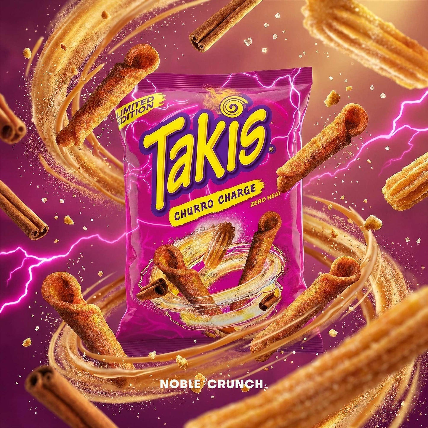 Takis Churro Charge Tortilla Chips Snack Size 3oz