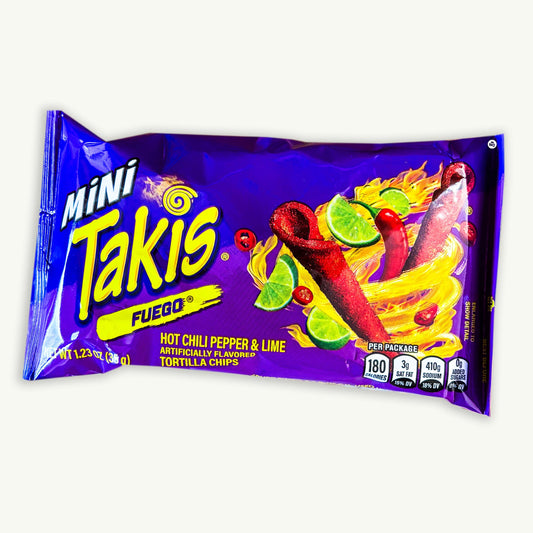 Takis Fuego Chili Pepper Lime Mini Tortilla Chips 1.23oz