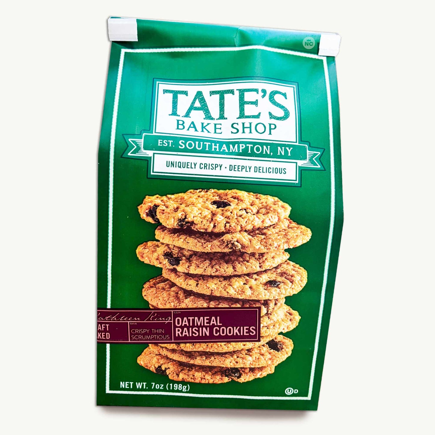 Tate's Oatmeal Raisin Cookies 7oz