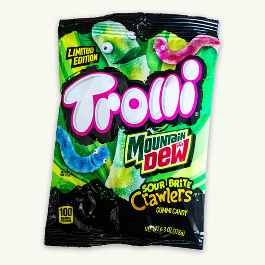 Trolli Mountain Dew Sour Brite Crawlers Gummy Candy 6.3oz
