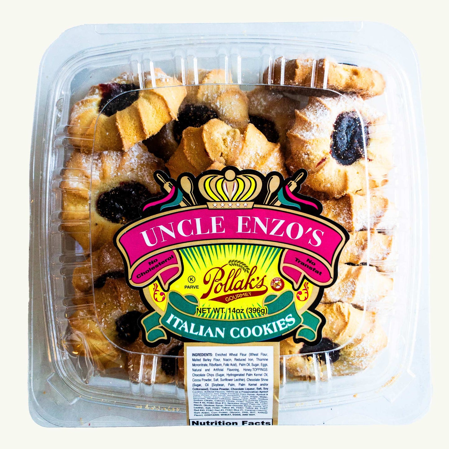 Uncle Enzo's Italian Raspberry Jam Crescent Cookies  14oz