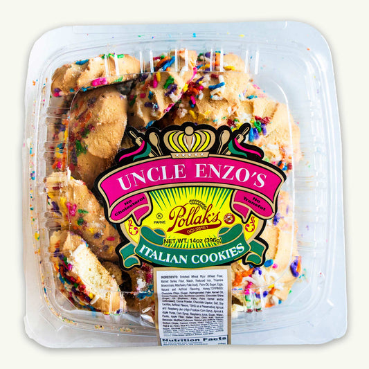 Uncle Enzo's Italian Italian Rainbow Sprinkle Cookies 14oz