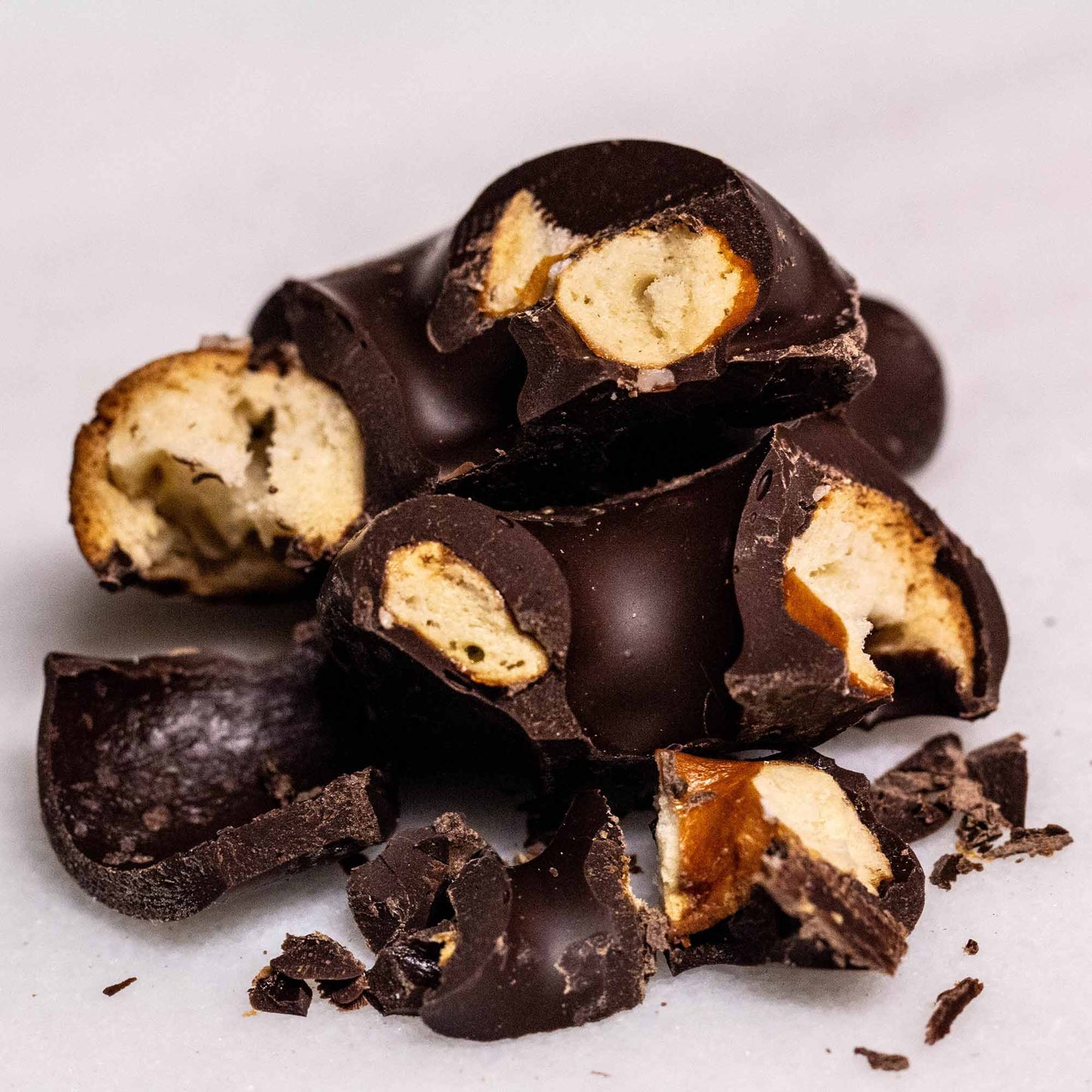 Uncle Jerry's Extra Dark Chocolate Pretzel Pieces 8oz