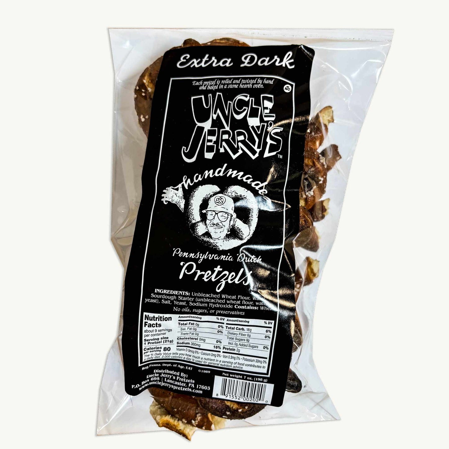 Uncle Jerry's Handmade Pretzels Variety Pack - Extra Dark, Specials, Extra Dark Low Salt - 7oz