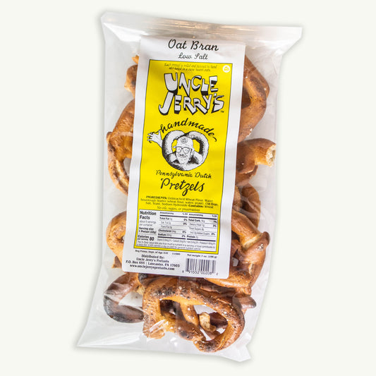 Uncle Jerry's Oat Bran Low Salt Handmade Pretzels 7oz