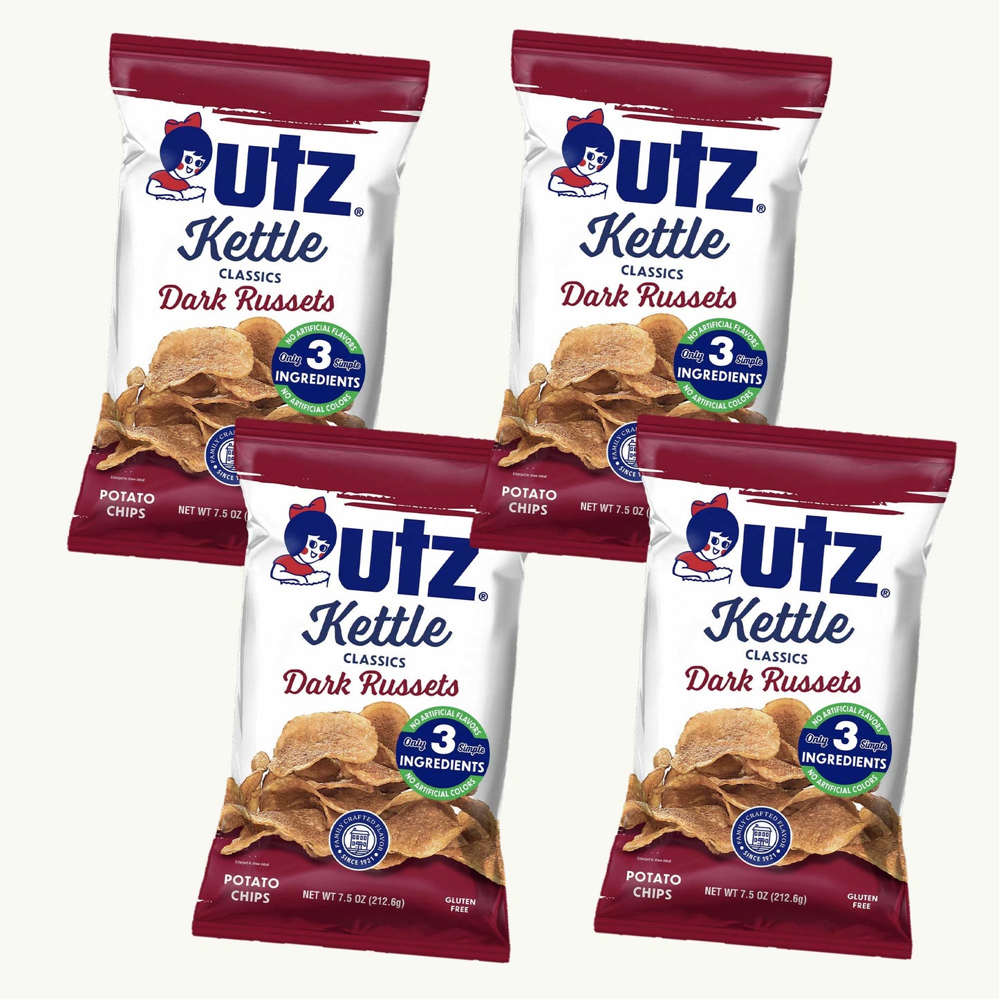 Utz Dark Russets Potato Chips 7.5oz