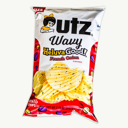 Utz Wavy HeluvaGood French Onion Potato Chips 7.75oz