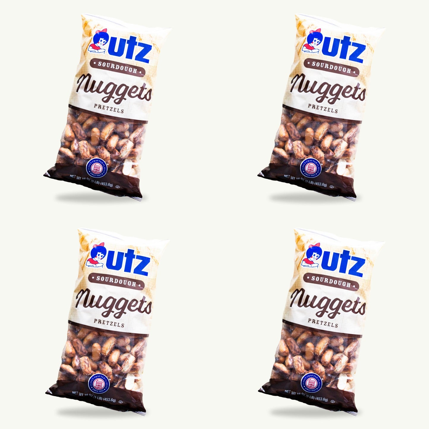 Utz Sourdough Nuggets Pretzels 16oz — 4-pack