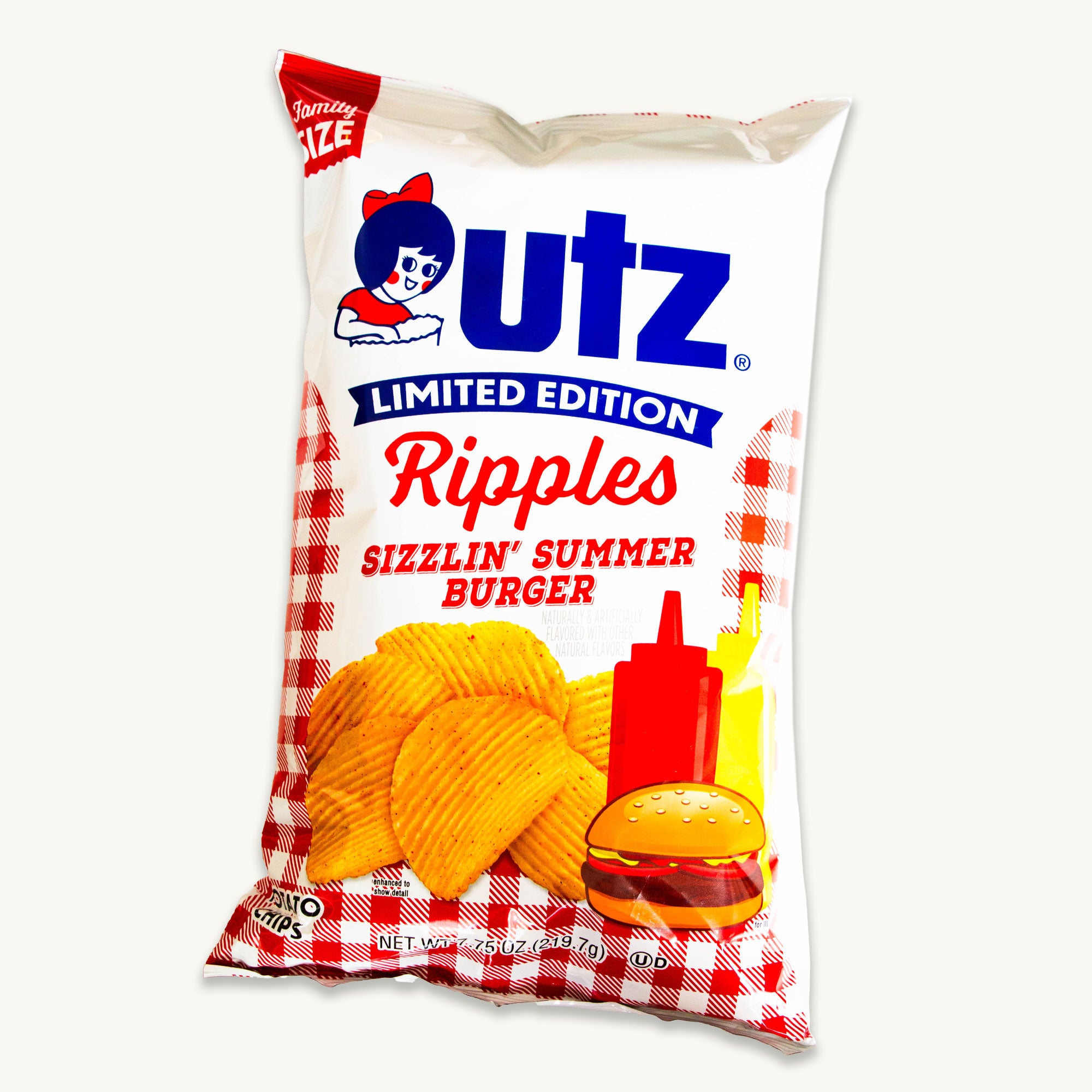 Utz Sizzlin' Summer Burger Ripple Potato Chips 7.75oz – Noble Crunch