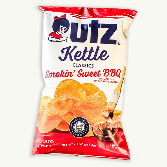 Utz Kettle Smokin Sweet BBQ Potato Chips 7.5oz