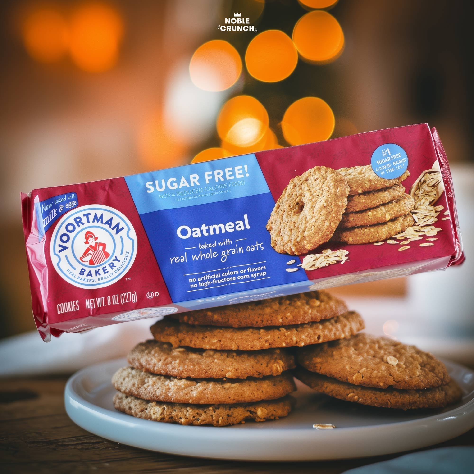 Voortman Sugar Free Cookies Variety 8 Pack - Organic Lemon, Peach