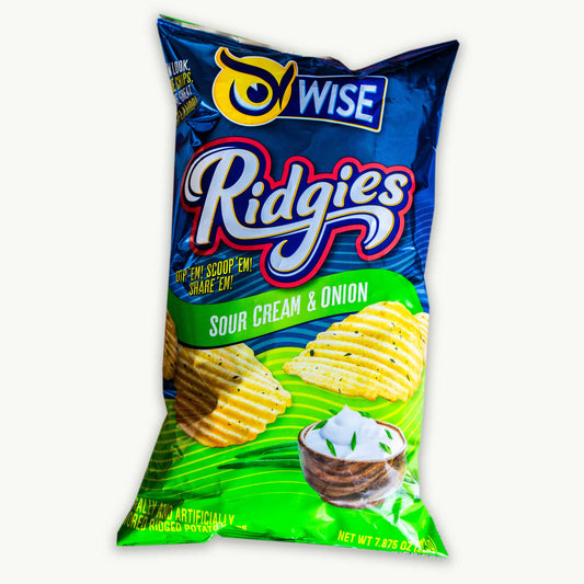 Wise Ridgies Sour Cream Onion Potato Chips 7.87oz