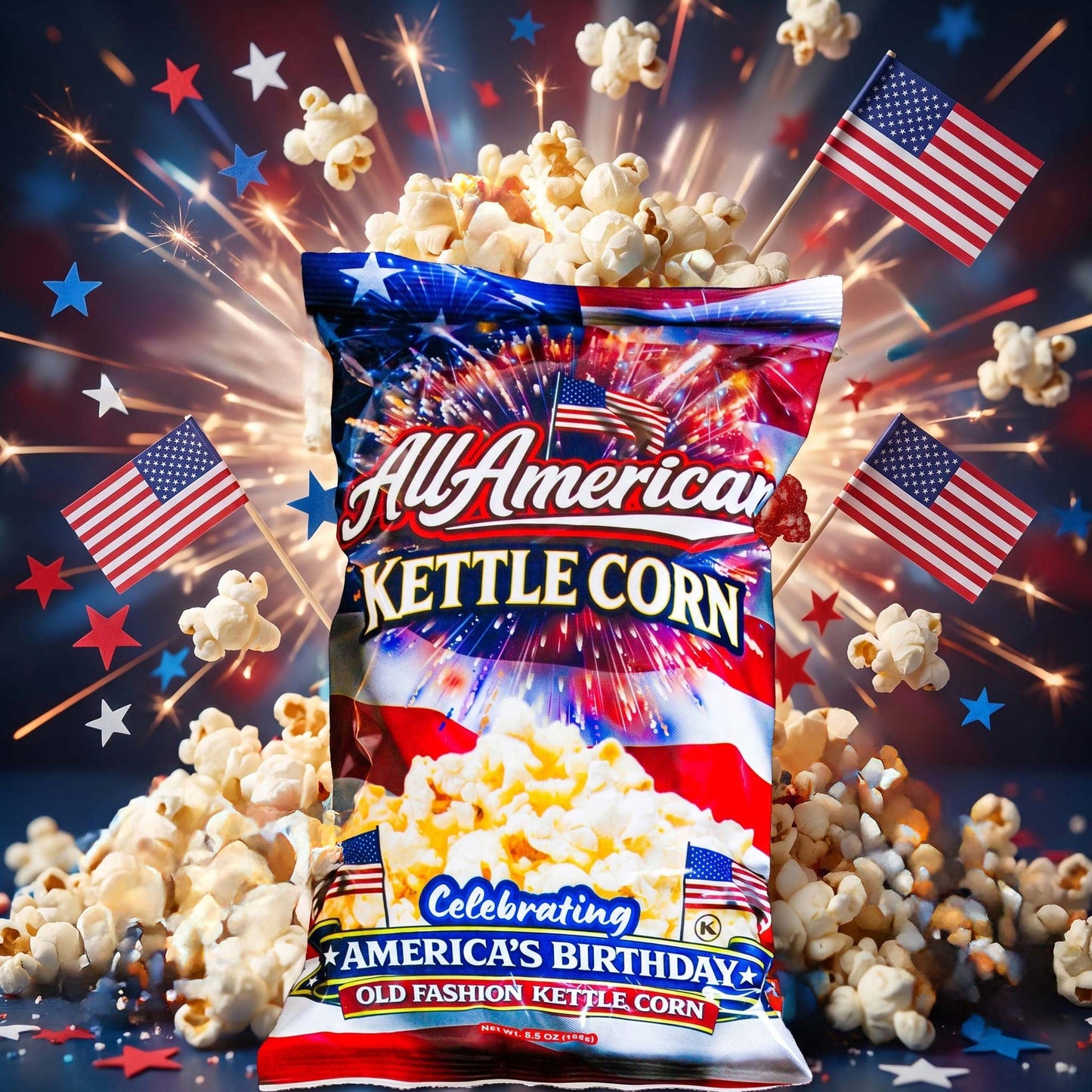 All American Kettle Corn Old Fashion Kettle Popcorn 5.5oz