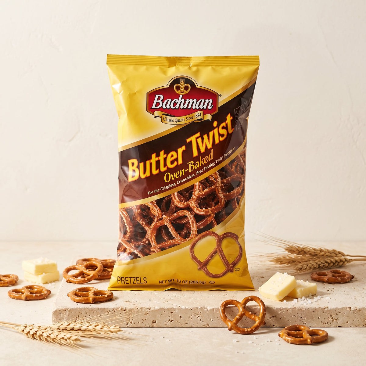 Bachman Pretzels Variety Pack – Thin 'n Right Pretzels (3), Butter Twist Pretzels (3) – Pretzel Variety Packs – 6 Bags