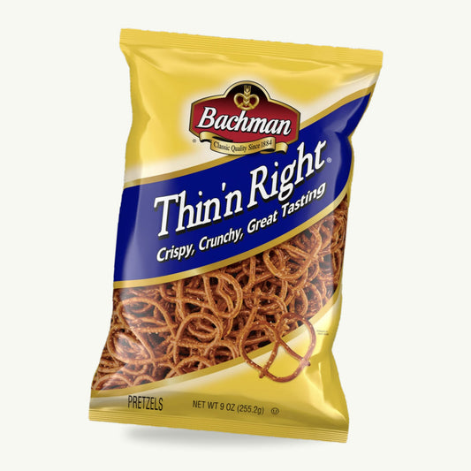 Bachman Thin Right Baked Pretzels 9oz