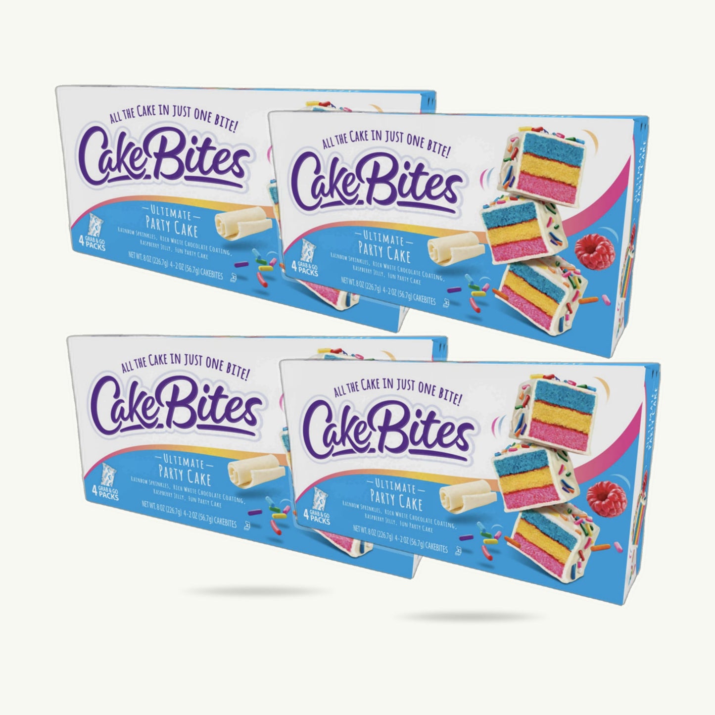 Cakebites Ultimate Party Cake — Grab & Go 8oz (4 × 2oz packs)