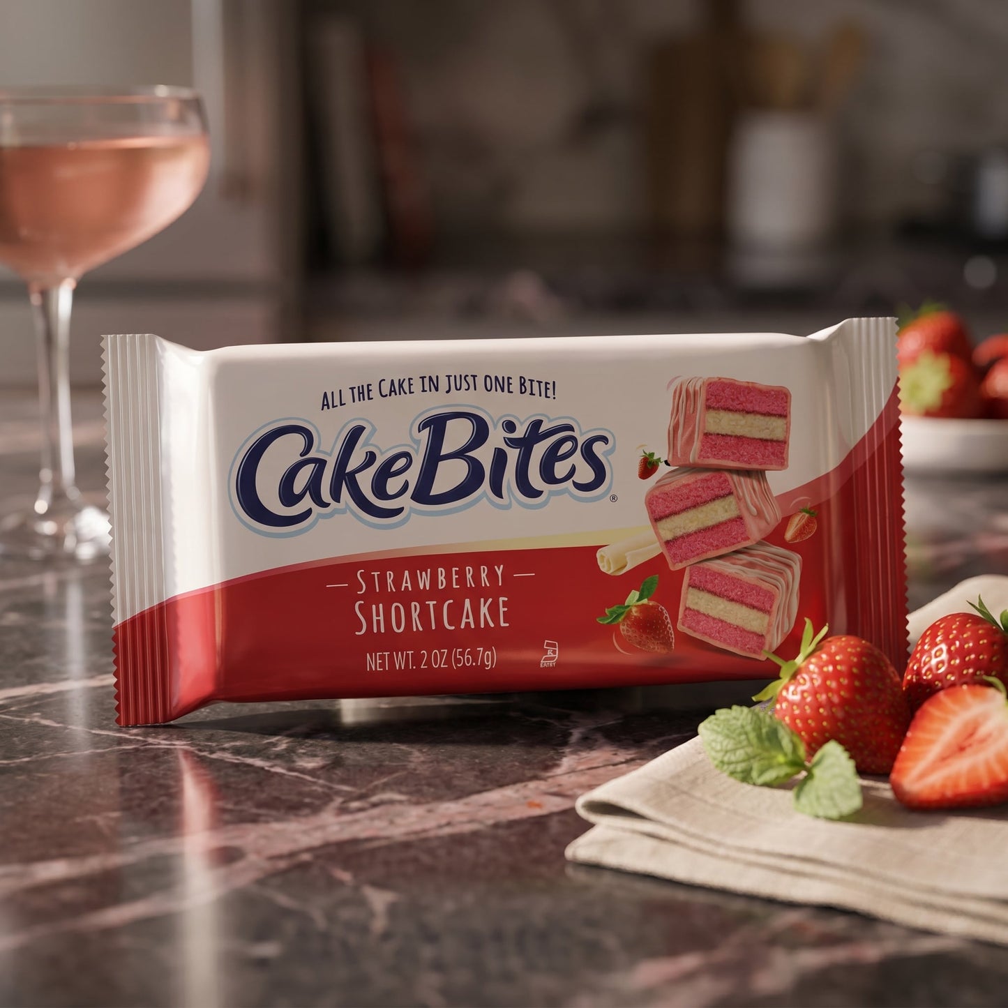 Cakebites Strawberry Shortcake 2oz
