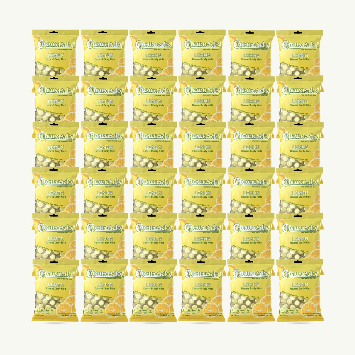 Choward's Lemon Flavored Candy Mints 3oz